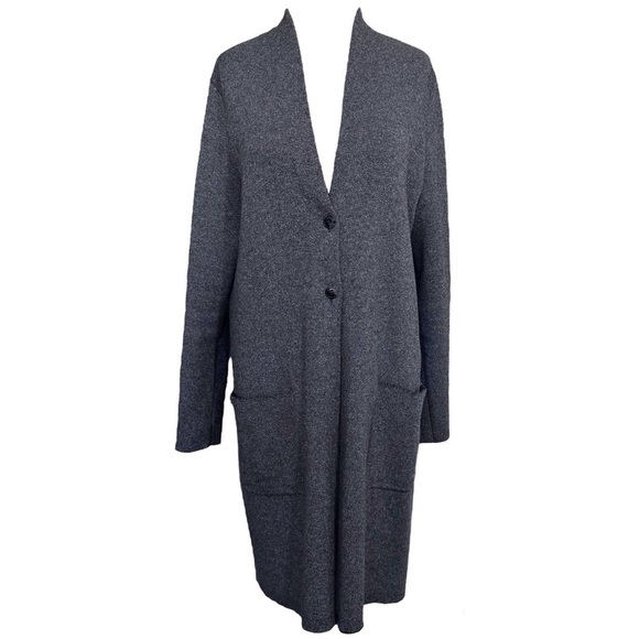J. Jill Button Front Knit Duster Cardigan Size Medium Sweater Longline - Picture 1 of 8
